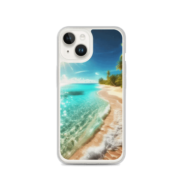 Tropical Breeze MagSafe® Clear iPhone® Case | Ai Design product image (4)