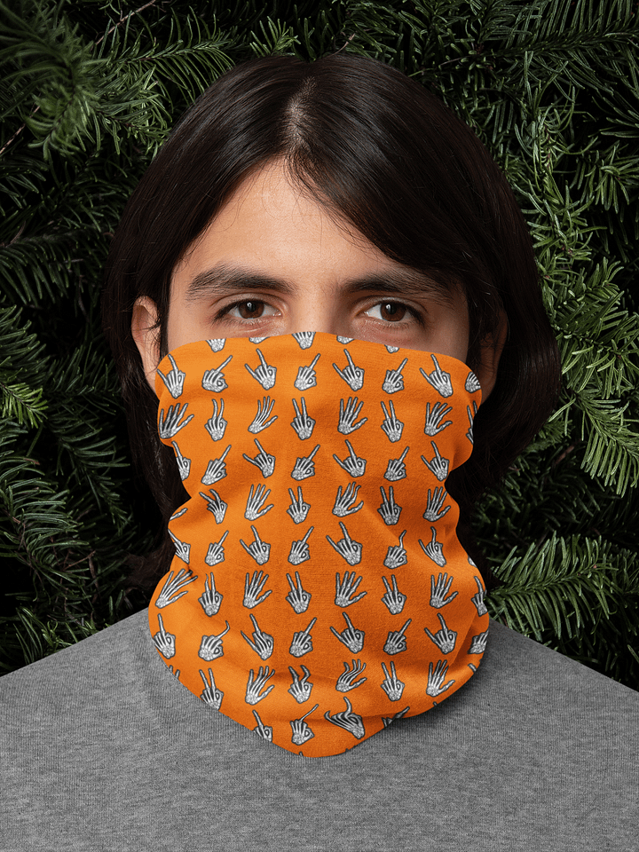 Bone Zone pattern neck gaiter product image (1)