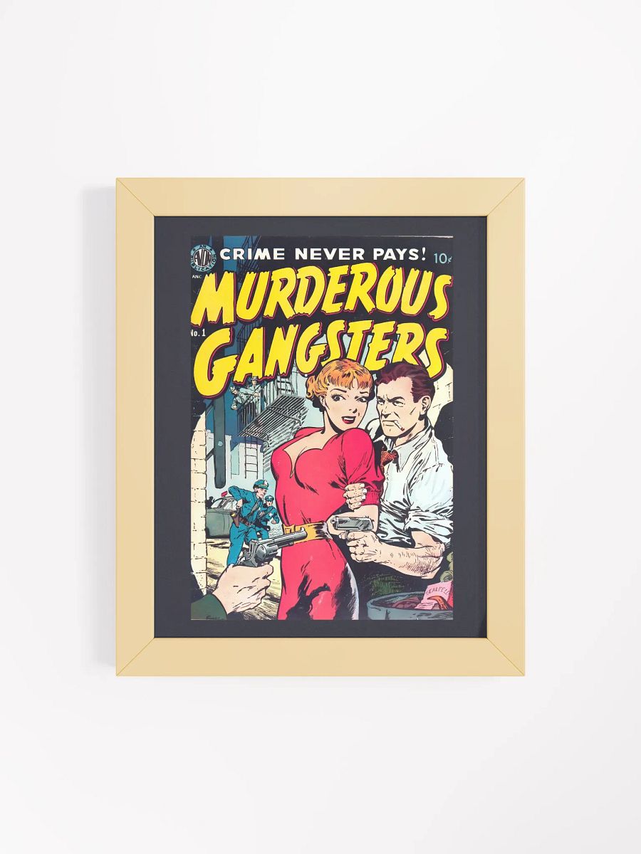 Crime Never Pays! Vintage Gangster Comic Poster product image (66)