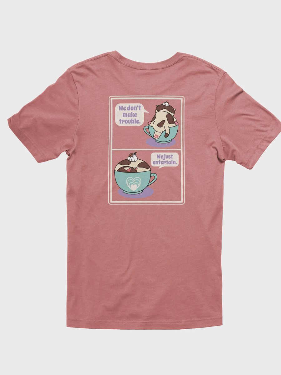 Sweet Trouble T-shirt, Coffee Cat (Left Chest and Back Prints) product image (1)