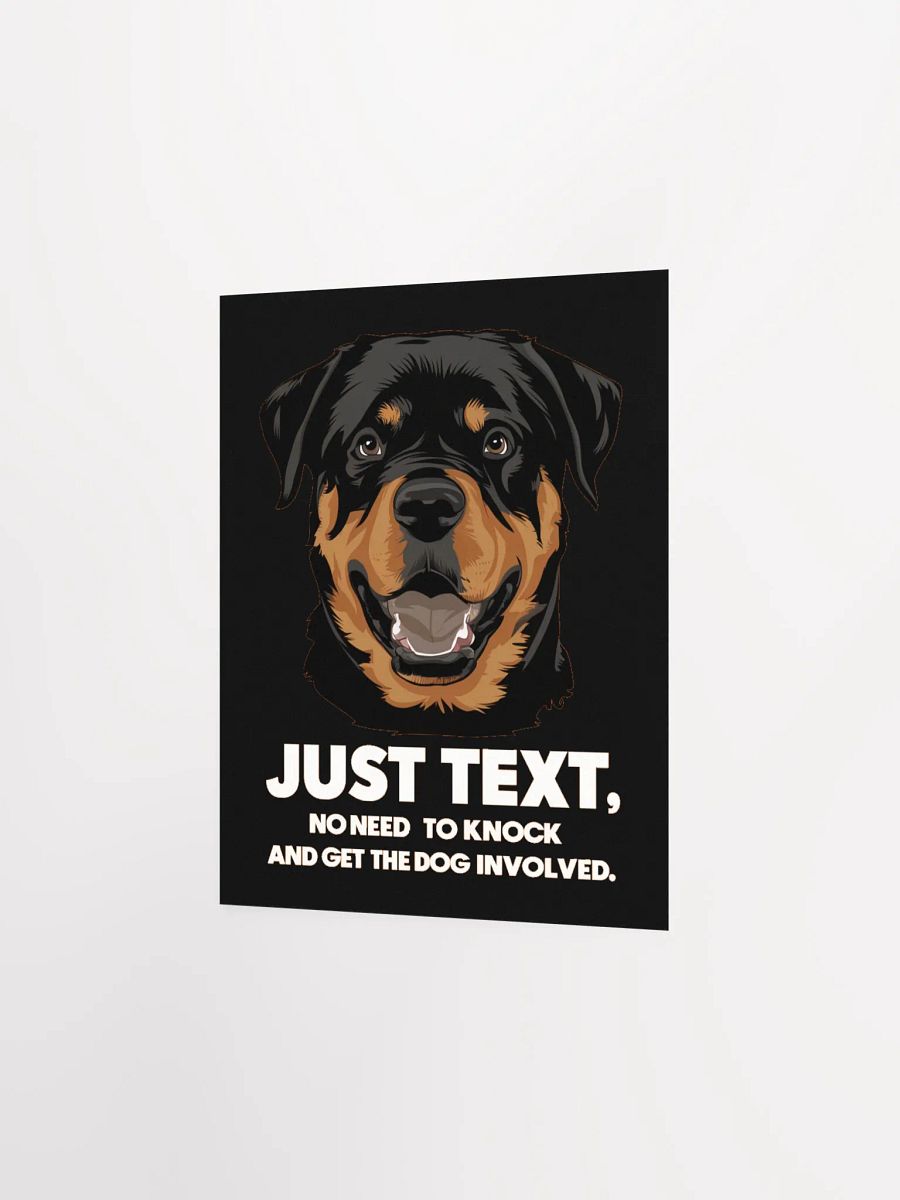 Rottweiler Just Text - Poster product image (4)