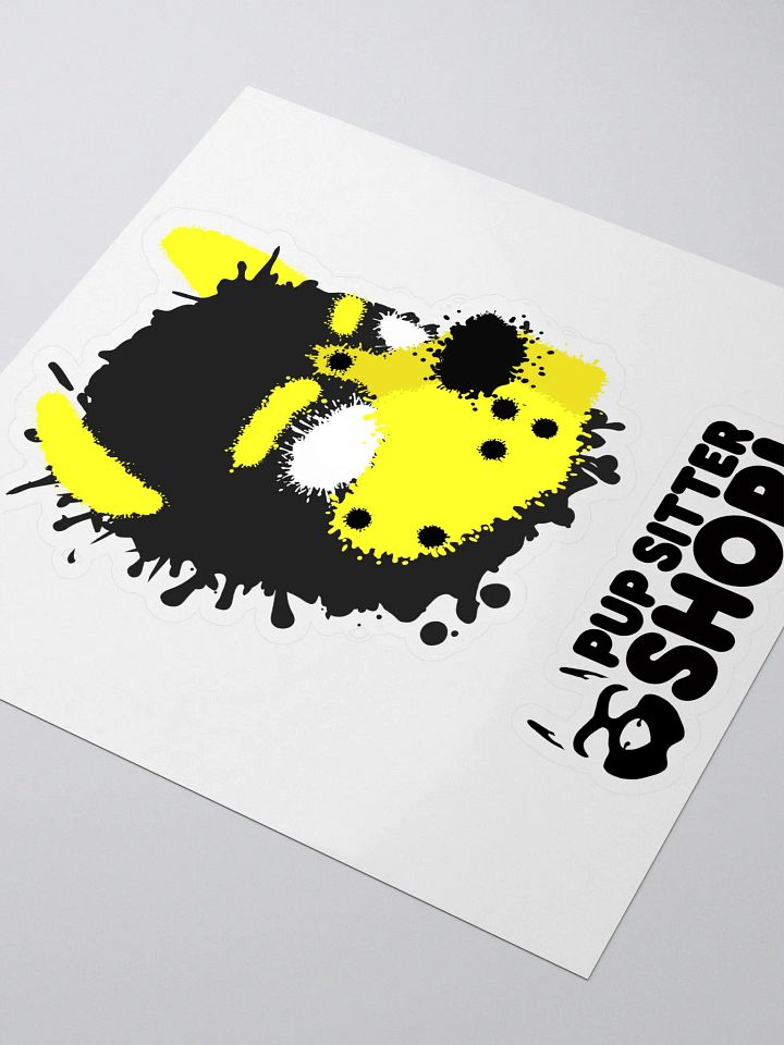 Pup Splatter Sticker - Yellow product image (1)