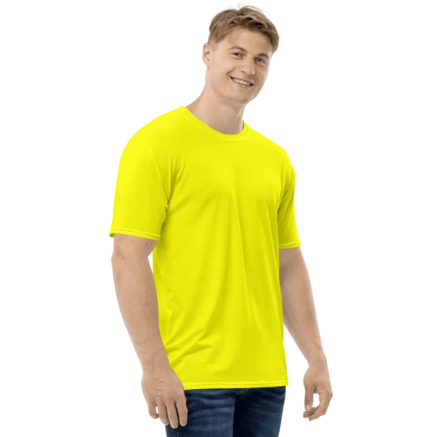 Plain Color Yellow T-Shirt product image (4)