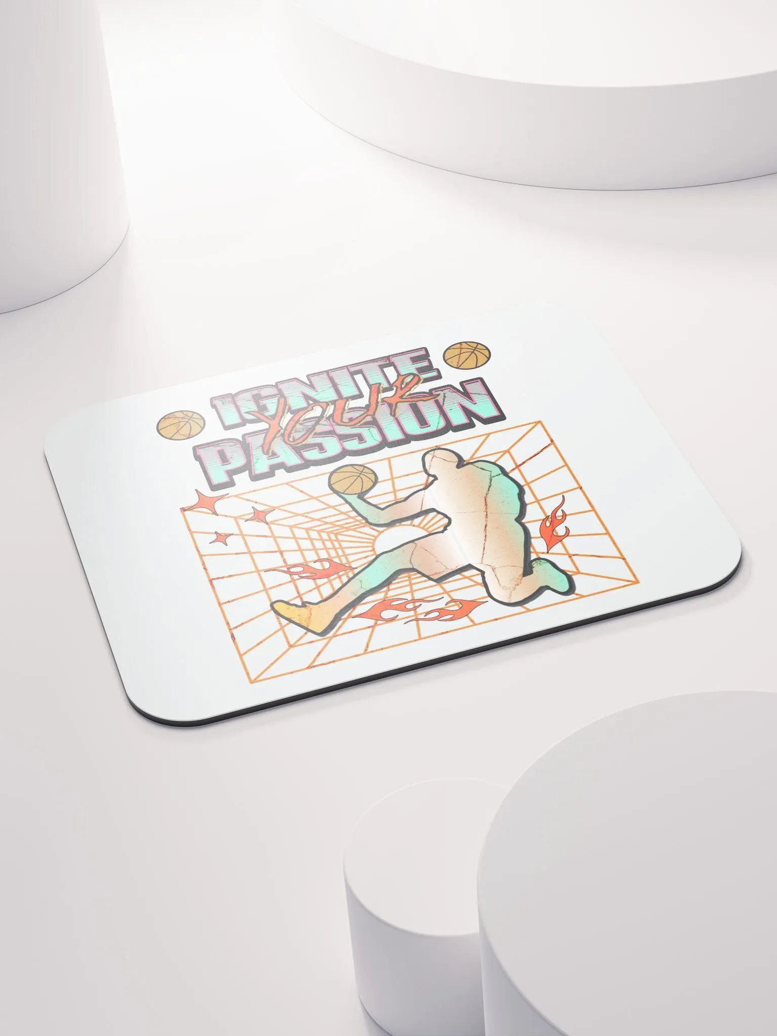 Ignite Your Passion Basketball Mouse Pad product image (4)