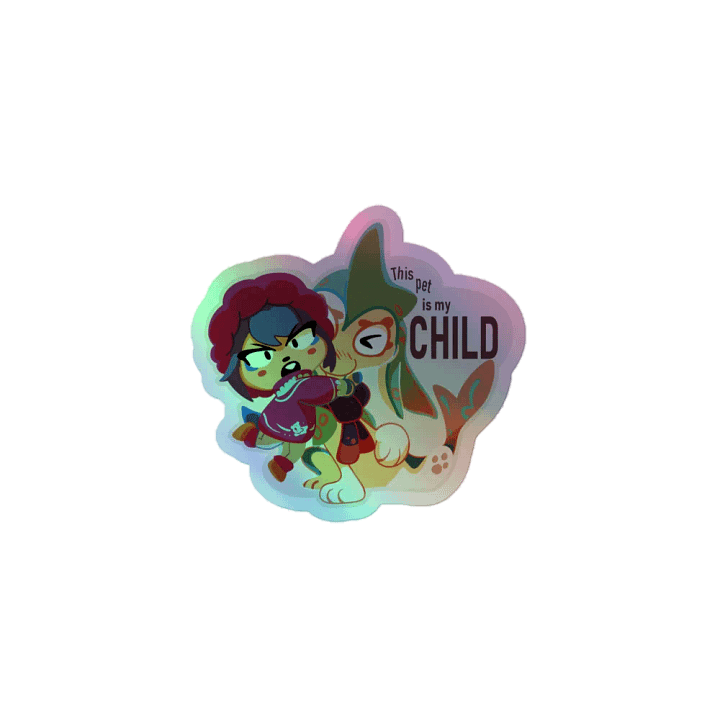 Holographic "This pet is my Child" Sticker product image (1)