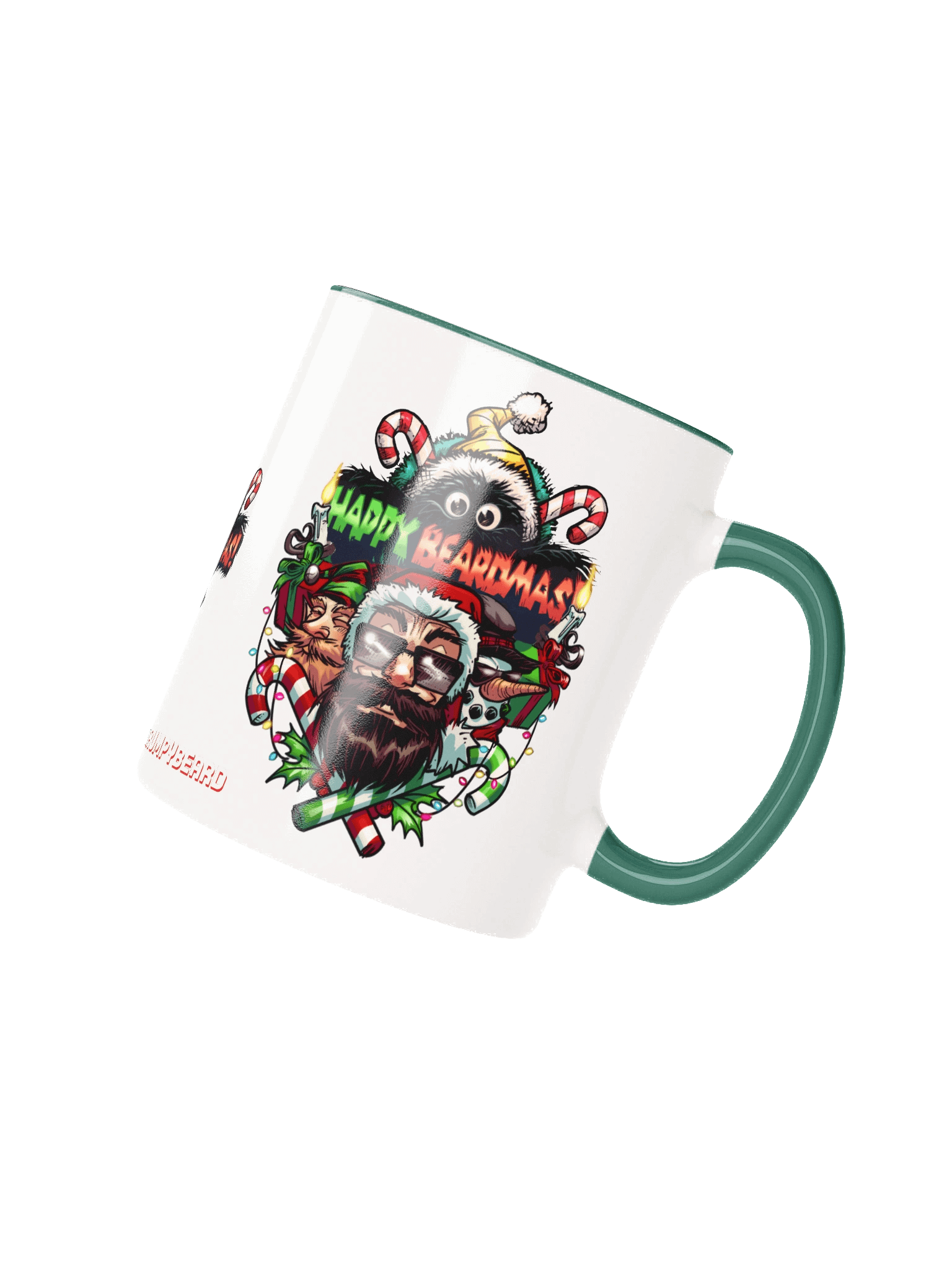Happy Beardmas Beards - Ceramic Mug with Color Inside product image (2)