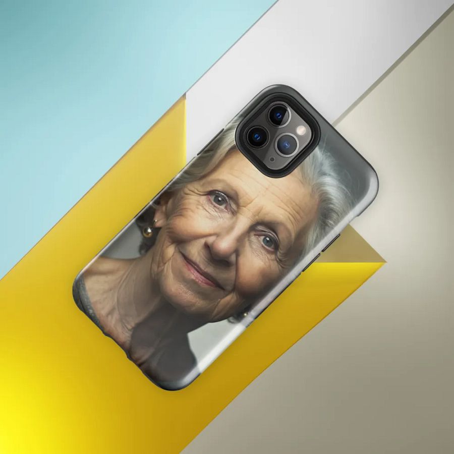 Elegant Older Woman Portrait Phone Case for Enhanced Protection product image (33)