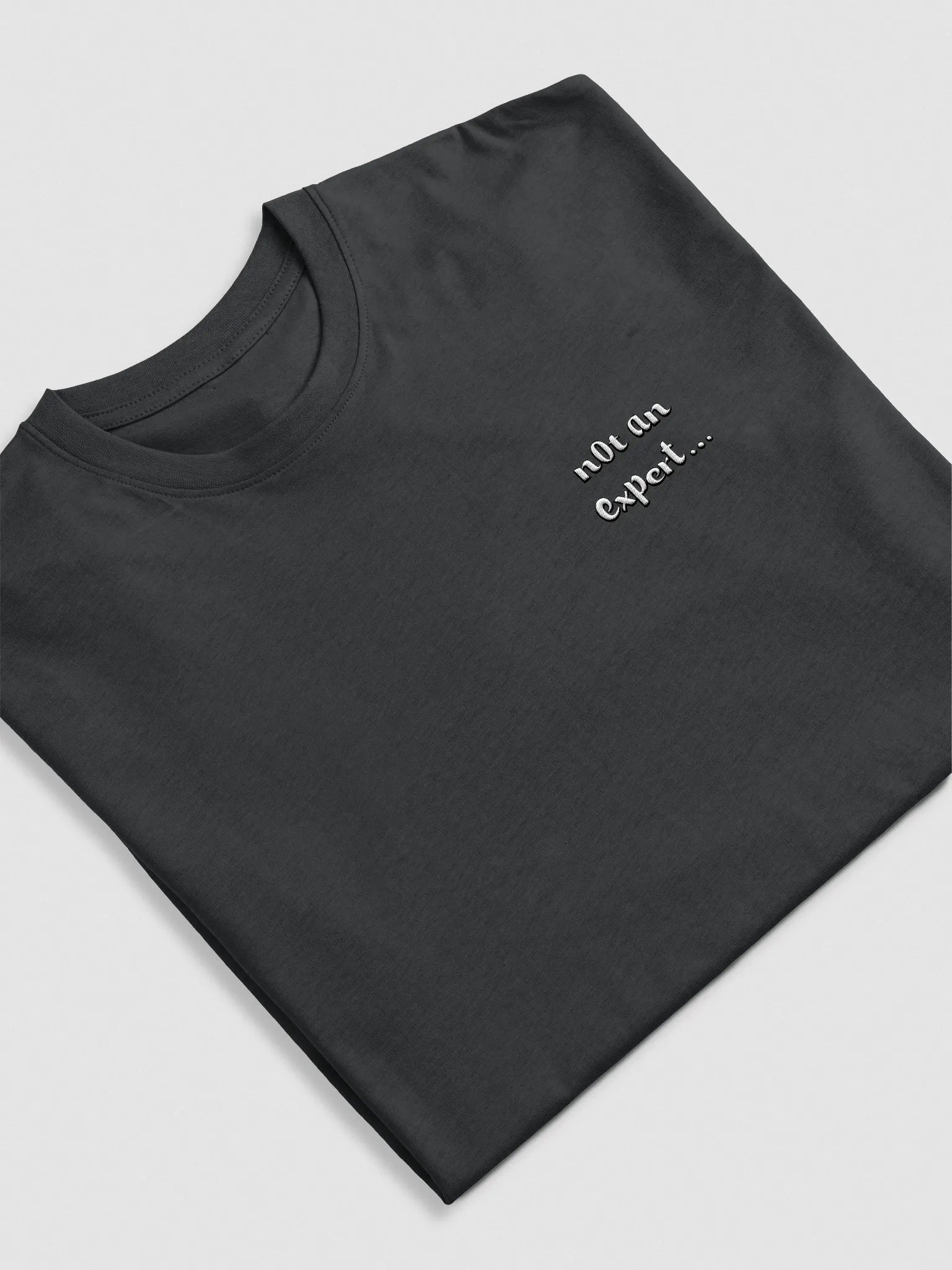 "not an expert..." Official White Emblem Heavyweight Tee product image (4)