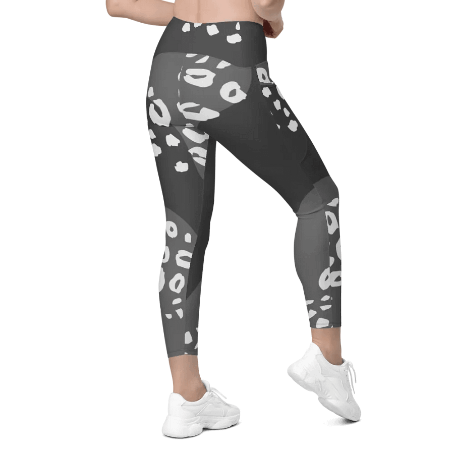 Flowing Grey Camo Leggings with Pockets product image (9)