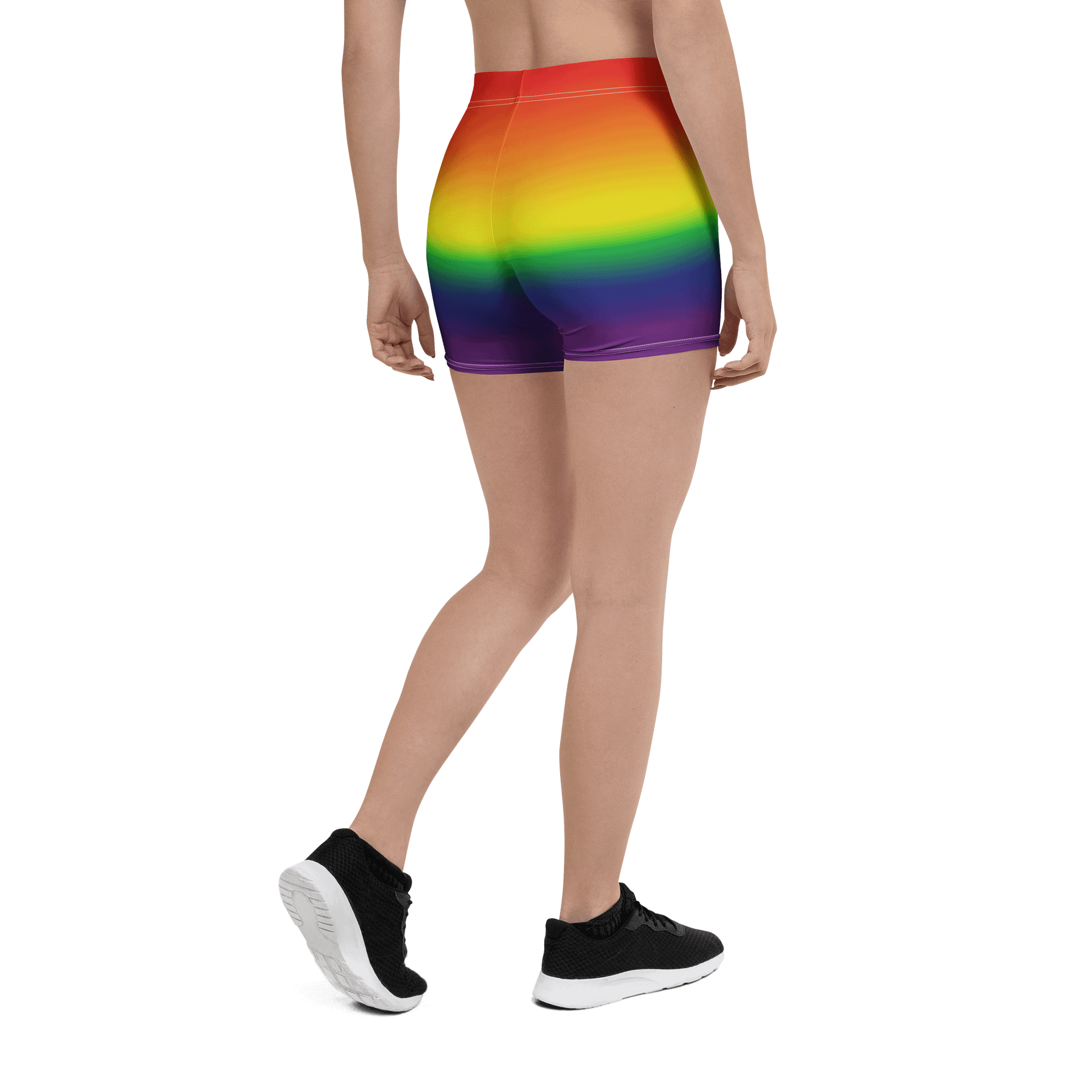 Rainbow Pride Gradient Bike Shorts product image (2)
