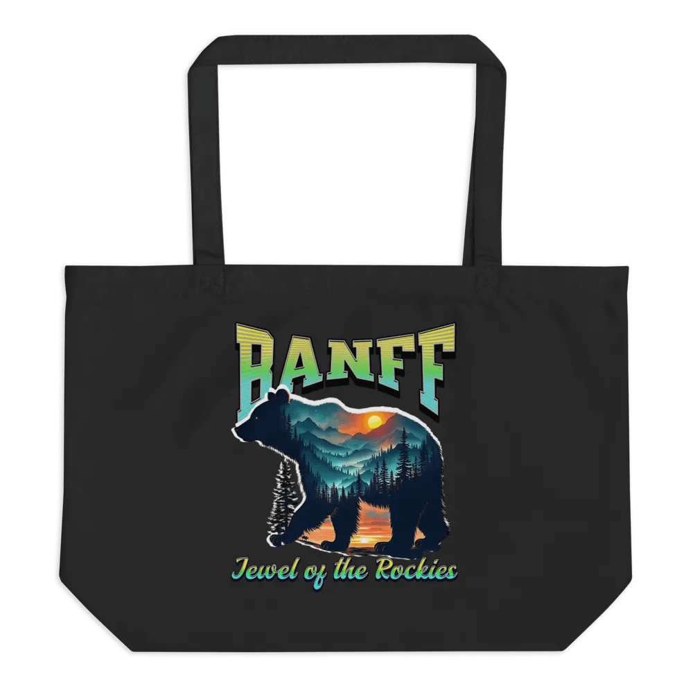 Banff Jewel Of The Rockies Bear Sunset Organic Tote product image (1)