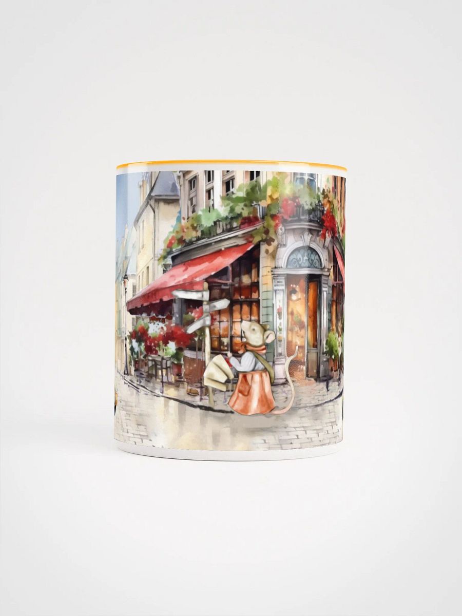 Mice In Paris Ceramic Mug | Vintage Parisian Scene | Whimsical Mouse & Bunny Characters product image (5)