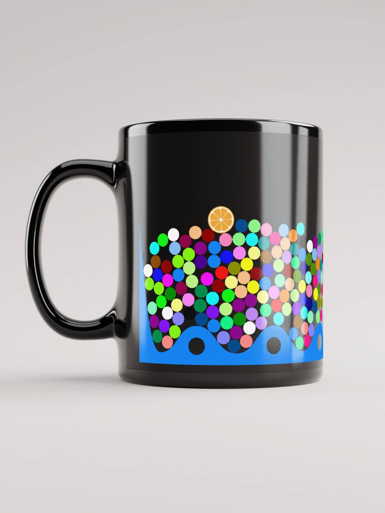 Colorful Marbles Mug (Black) product image (12)
