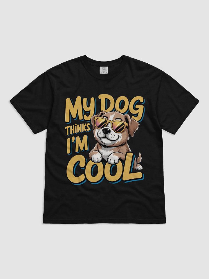 My Dog Thinks I'm Cool – Golden Retriever Cartoon T-Shirt product image (1)