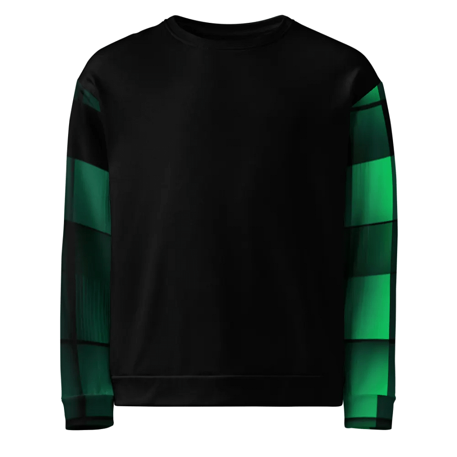 Black And Green Squares Unisex Sweatshirt product image (1)