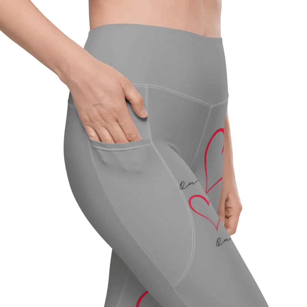 "Qu@lity He@rt" Leggings (Grey) product image (7)