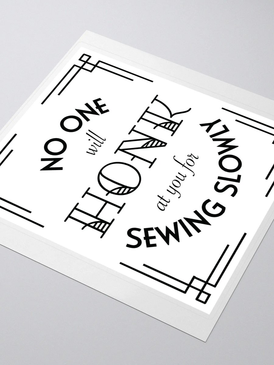 Sew Slowly Art Deco Sticker product image (3)