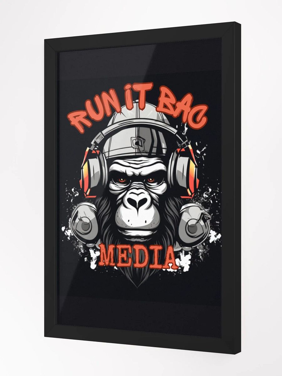 RUN It BAC Media Wall Poster Black product image (2)