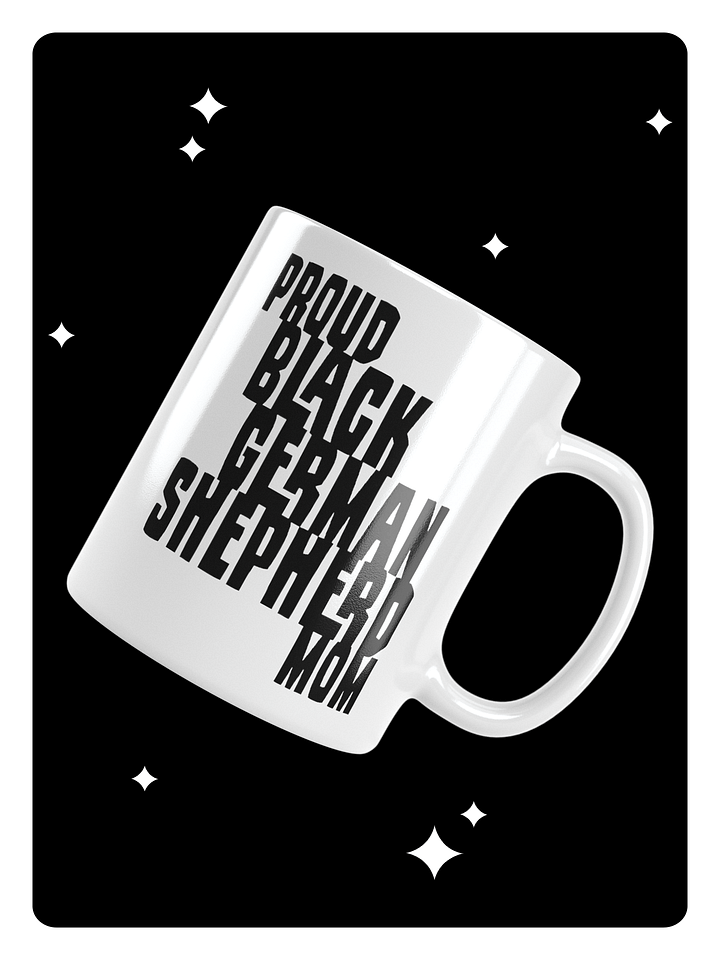 Proud Black German Shepherd Mom Small Mug For GSD Lovers product image (1)