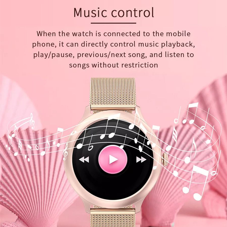 Women Smart Watch Pedometer Fitness Tracker Stainless Steel Wristband for Girls product image (6)