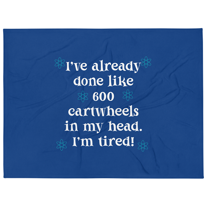 ADHD Atomic Cartwheels Throw Blanket product image (1)