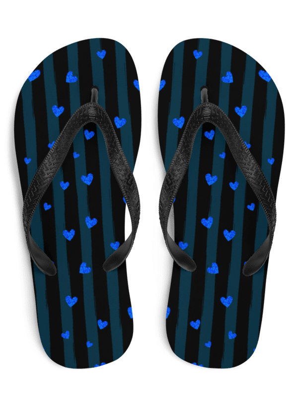 Blue Hearts Flip Flops product image (1)