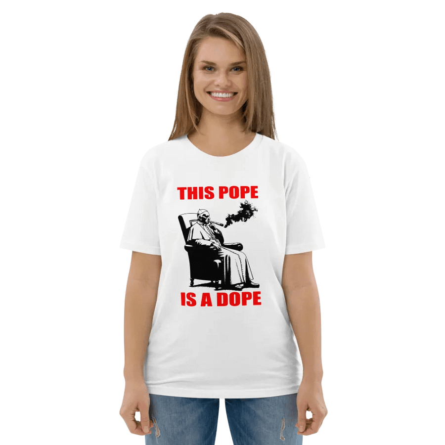 I LIKE THE POPE THE POPE SMOKES DOPE T-SHIRT product image (5)