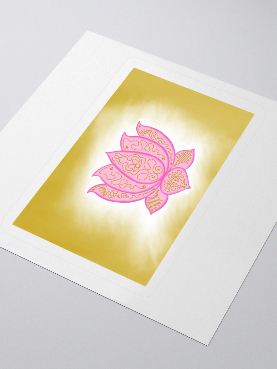 Golden Lotus Kiss Cut Stickers product image (3)
