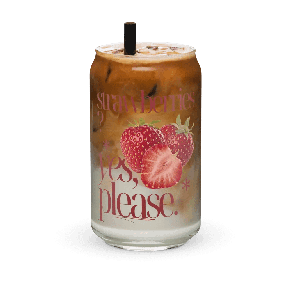 Retro 'Strawberries, Yes Please' Glassware Set product image (6)