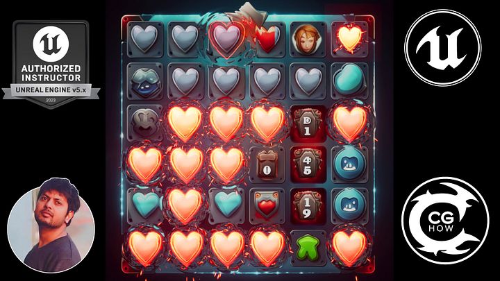 Candy Crush Style Heart Burst Effect in UE5 Niagara product image (1)