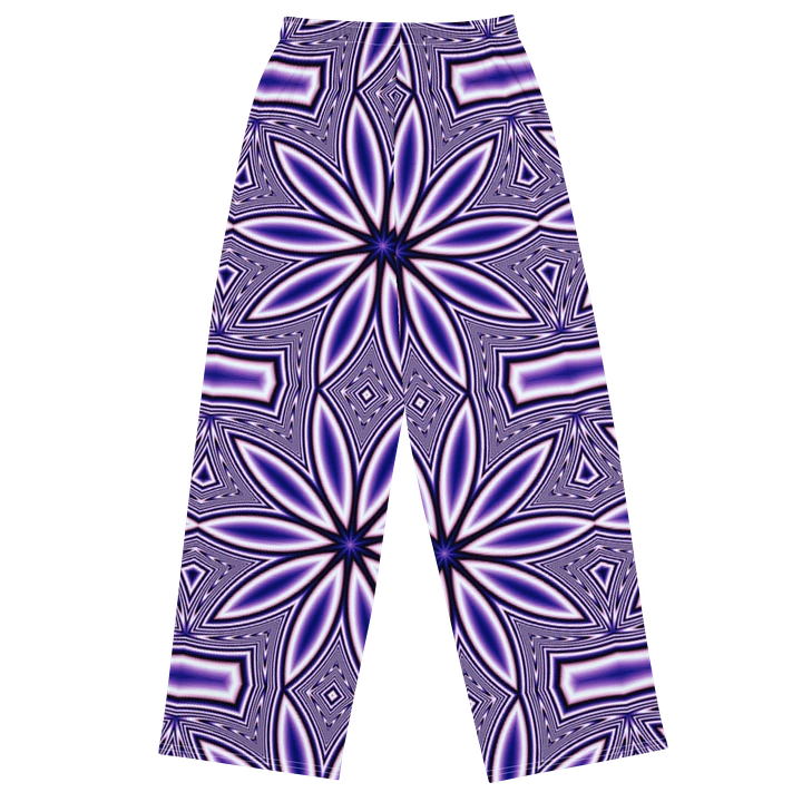 Blue Flower Kaleidoscope Wideleg Pants product image (1)