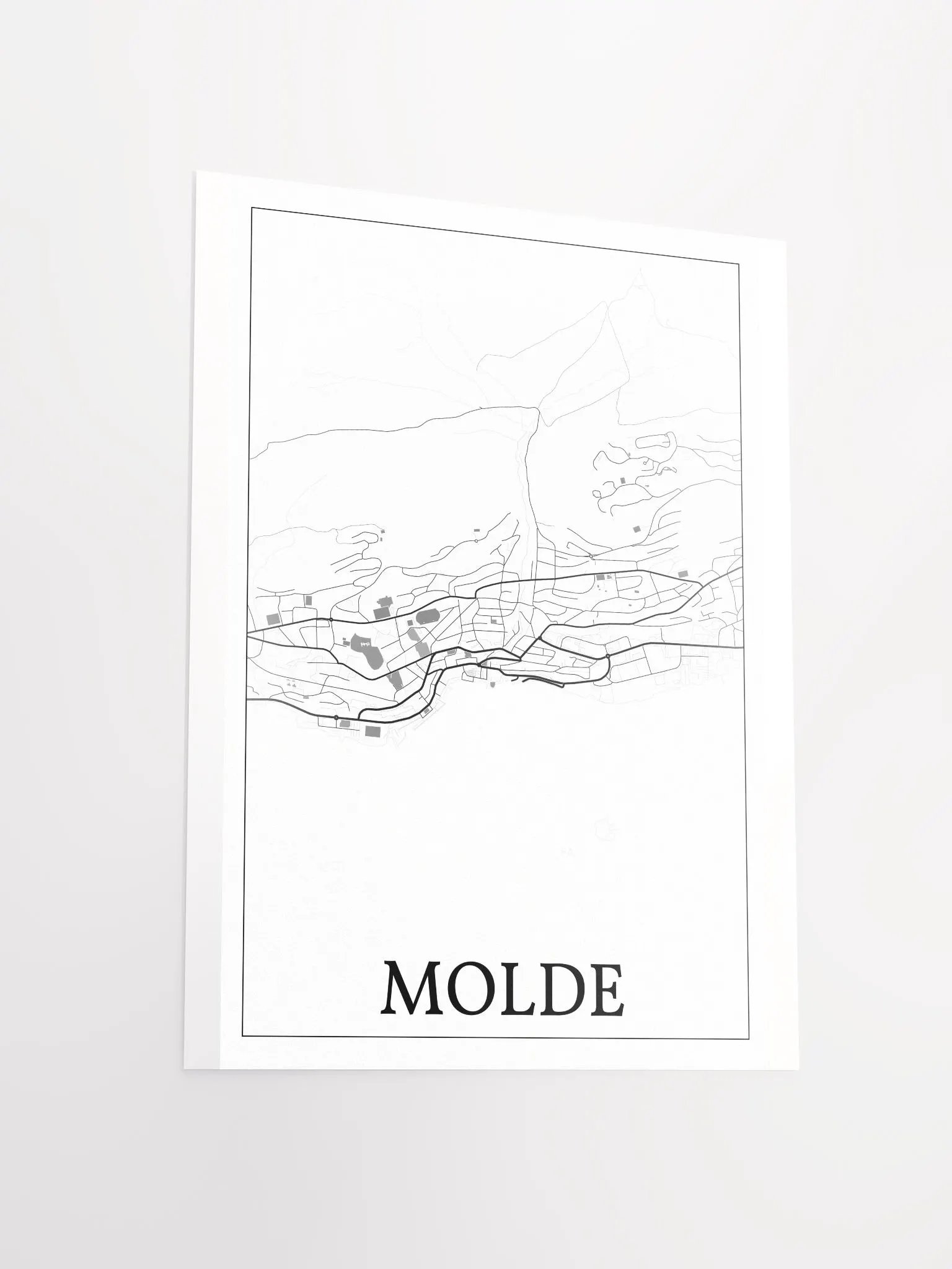 Molde, Norway, city map print product image (13)