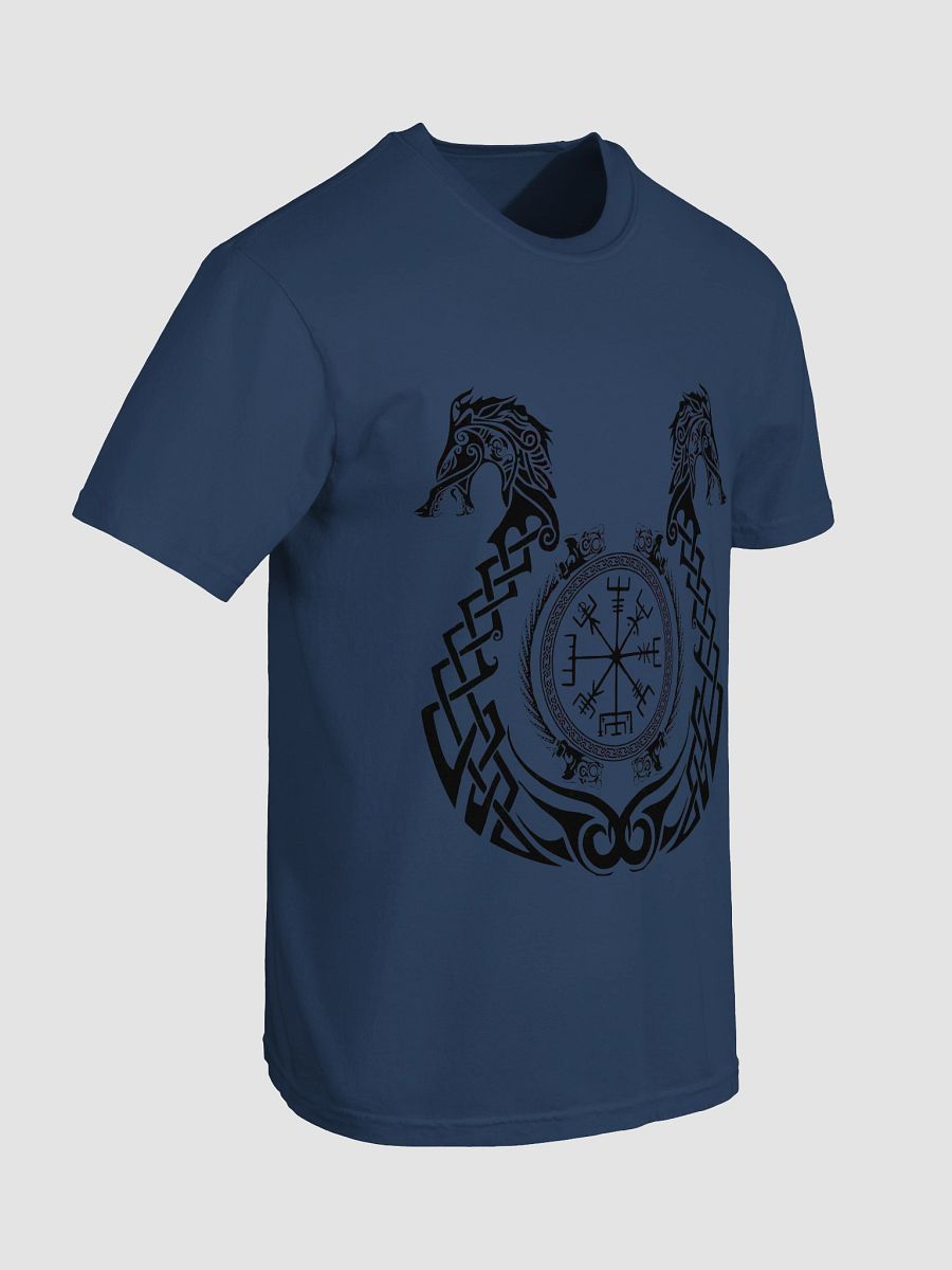 Forge Your Path – Forged In Valhalla Vegvísir Dragon T-Shirt product image (90)