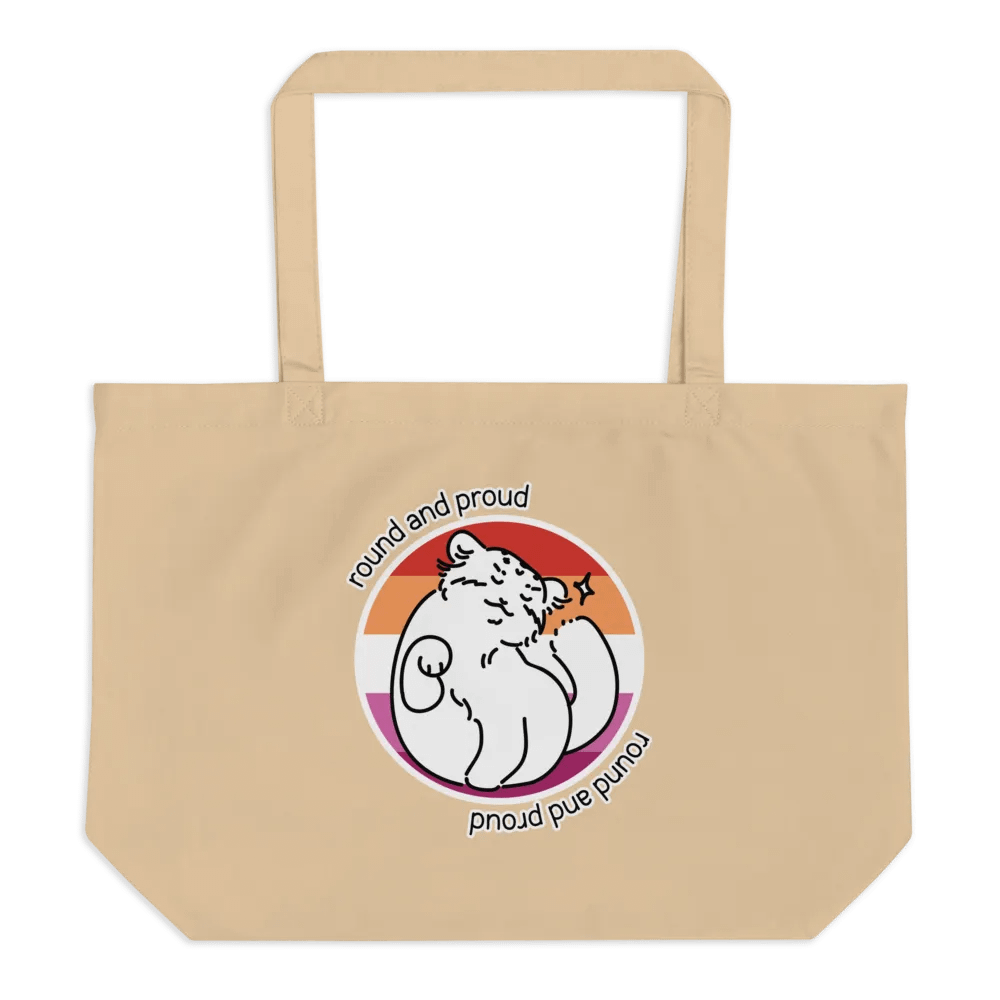 Round and Proud Manul Lesbian Version - Tote Bag product image (1)