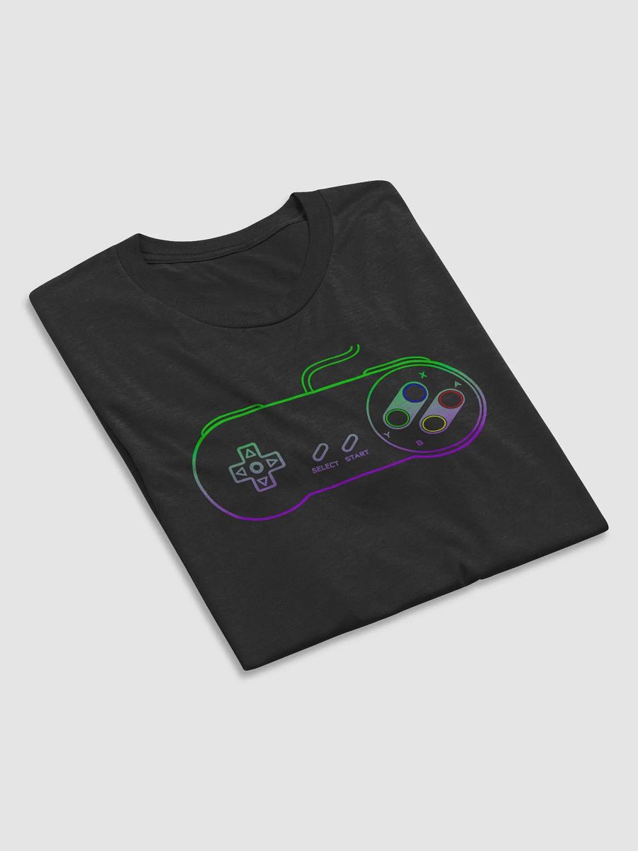 SNES Controller Shirt - Neon Green/Purple product image (20)