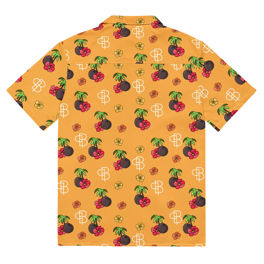 Orange Tropical Island Hawaiian Shirt product image (11)