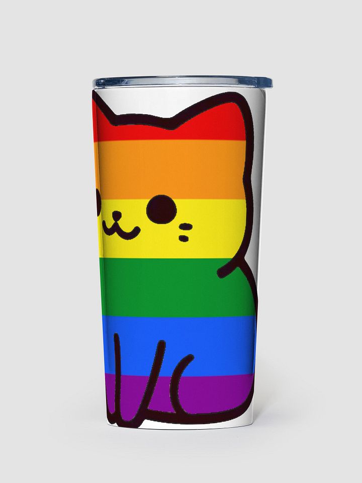 Rainbow Pride Kitty Tumbler Cup product image (1)