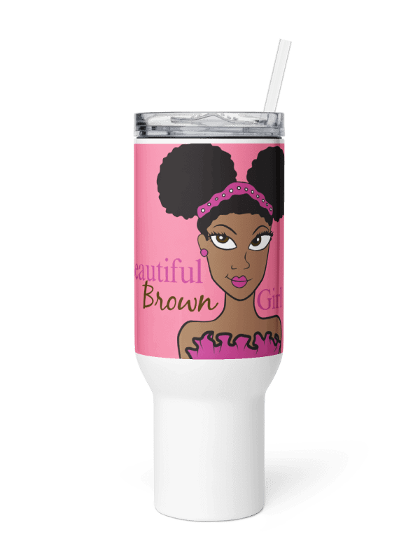 Beautiful Brown Girl Mocha Travel Mug product image (5)