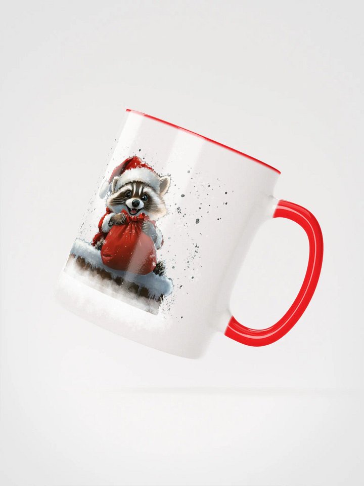 Santa Raccoon Ceramic Mug product image (2)