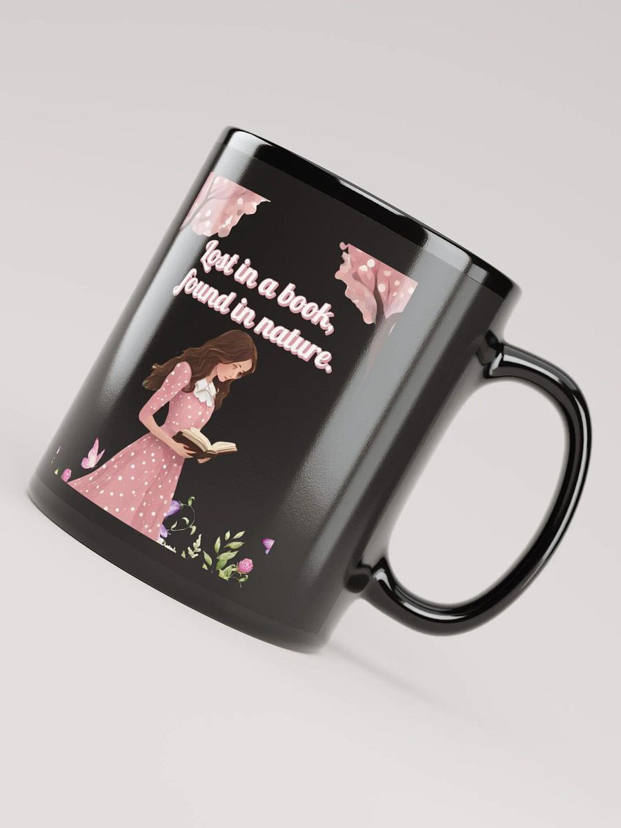 Lost In A Book, Found In Nature Black Mug product image (6)