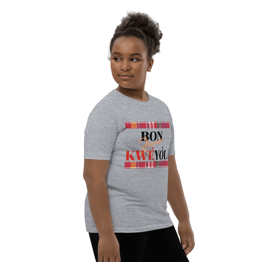 Kwéyòl Madras Youth T-Shirt product image (12)
