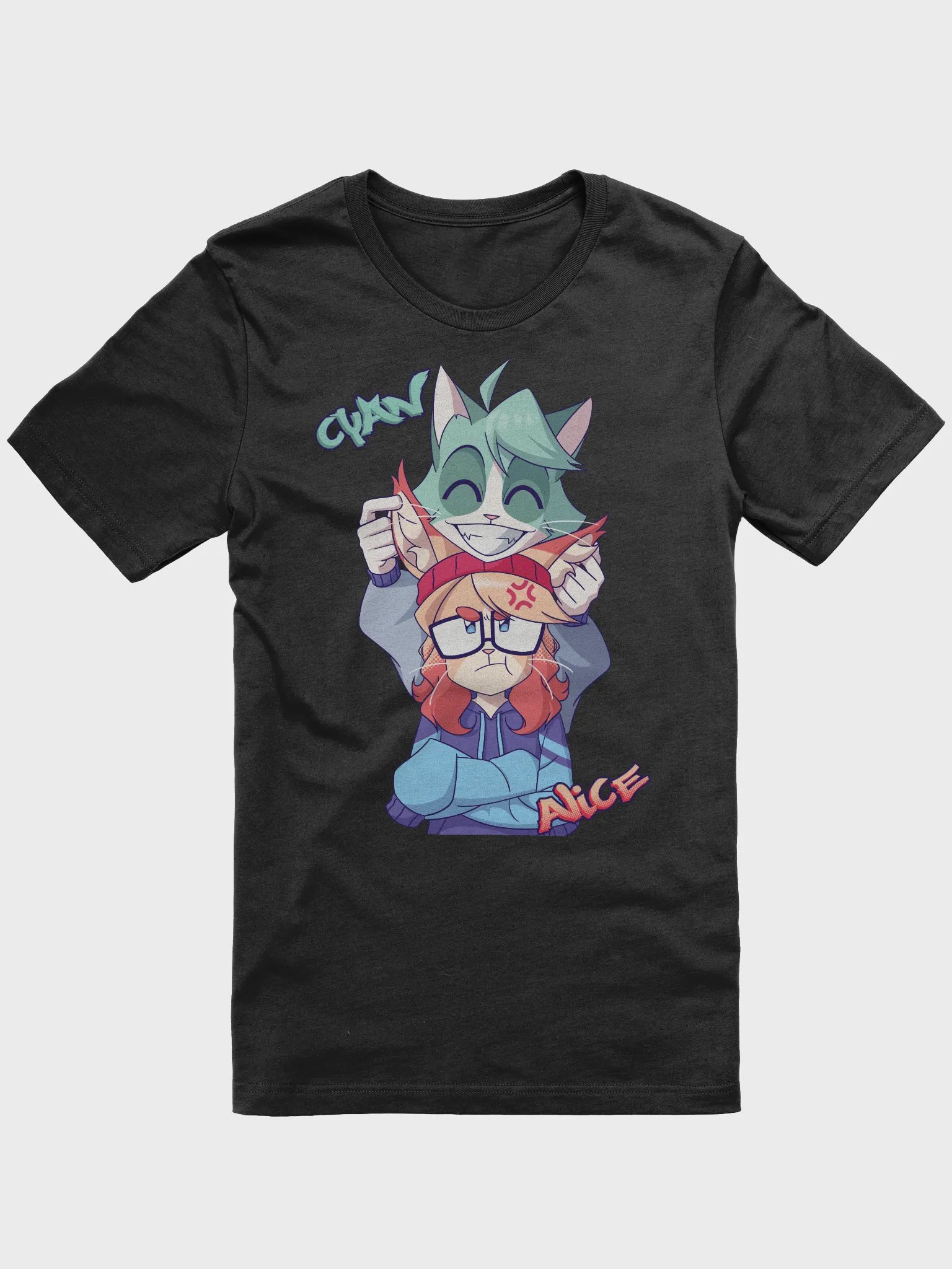 Cyan Teasing Alice's Ears Supersoft T-Shirt product image (1)