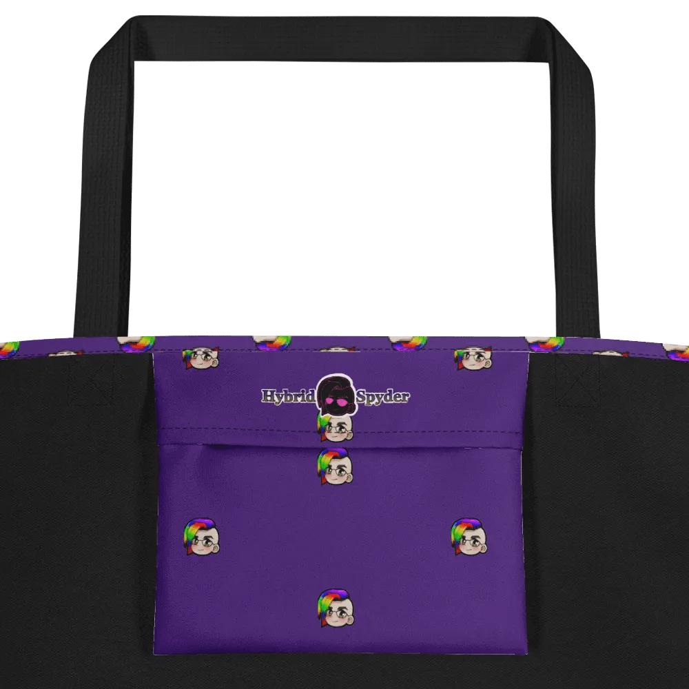 Hybrid Pride Large Tote Bag w/Pocket (Purple) product image (2)