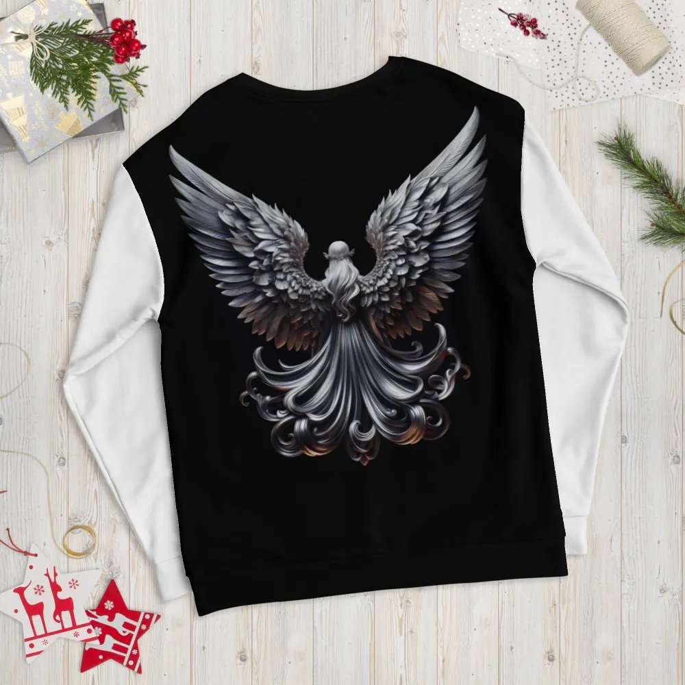 A Silver Angel and Cross - Unisex Sweatshirt #4 product image (9)