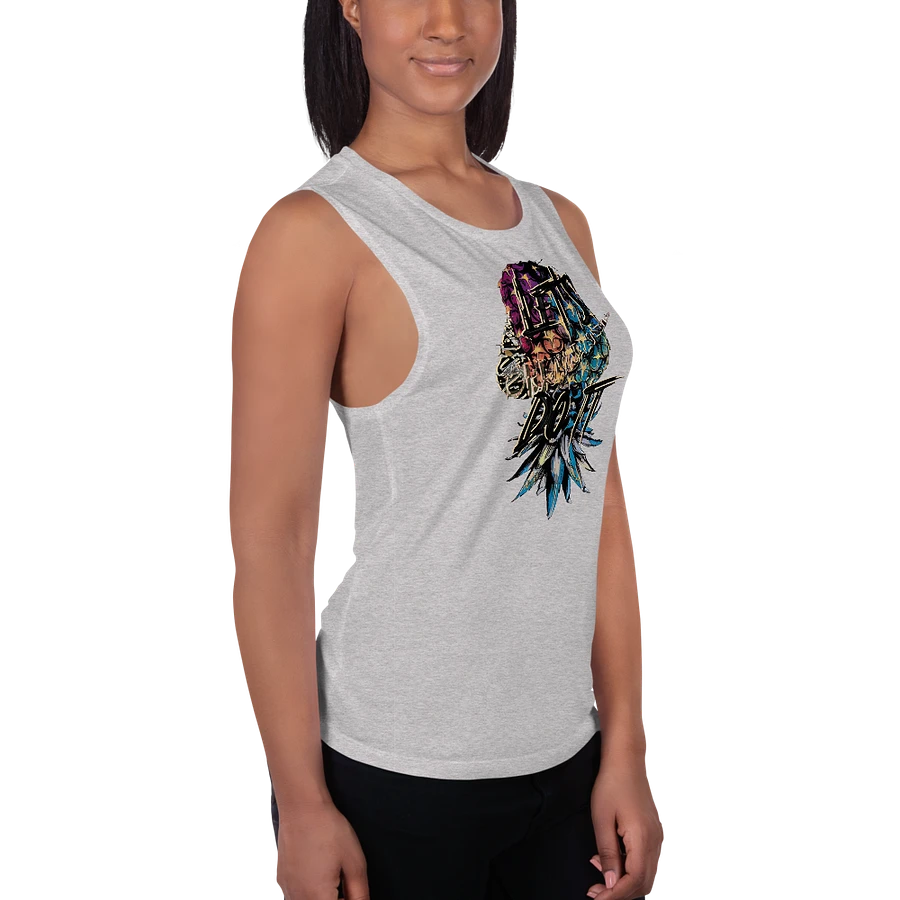 Let's Do It Swoosh Graffity Styled Upside-Down Pineapple flowy women's Tank Top product image (51)