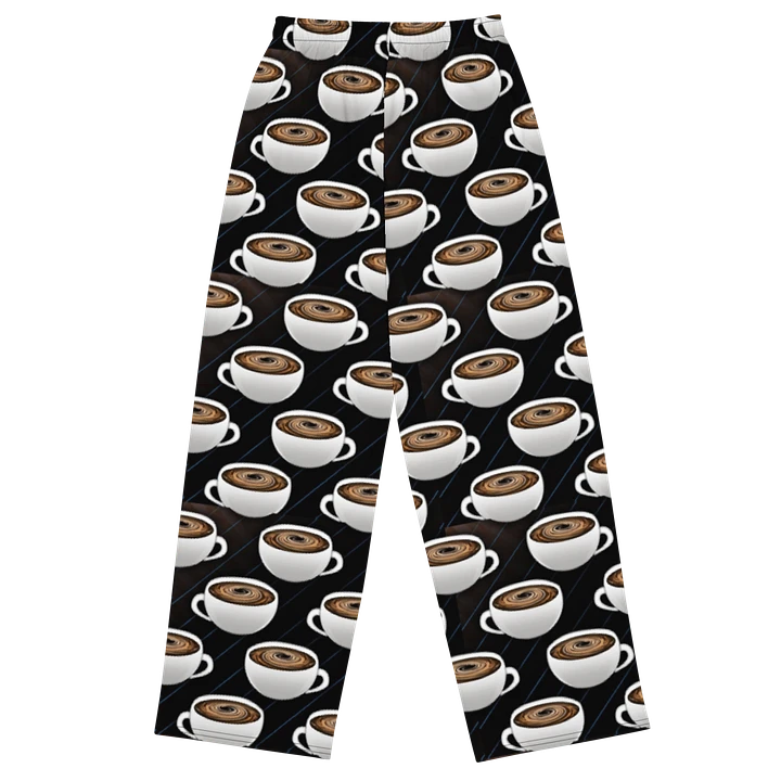 Coffee Cups Pattern Wideleg Pants product image (1)