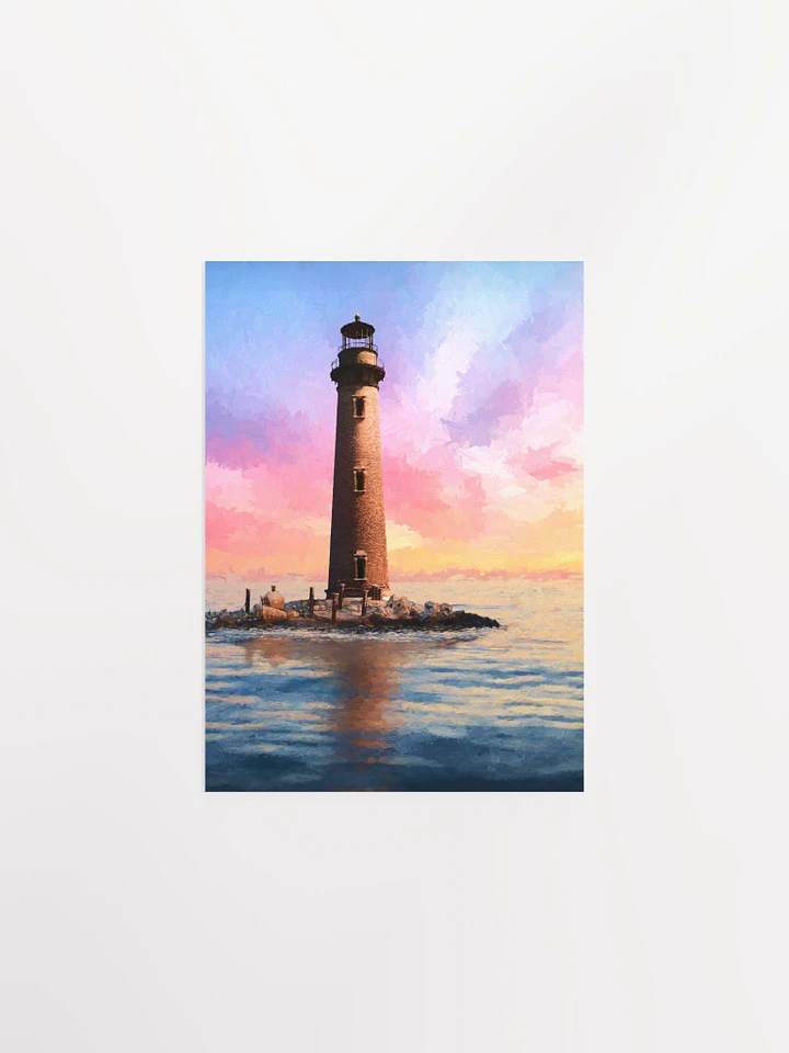 Sand Island Lighthouse – Mobile Alabama Matte Poster product image (6)