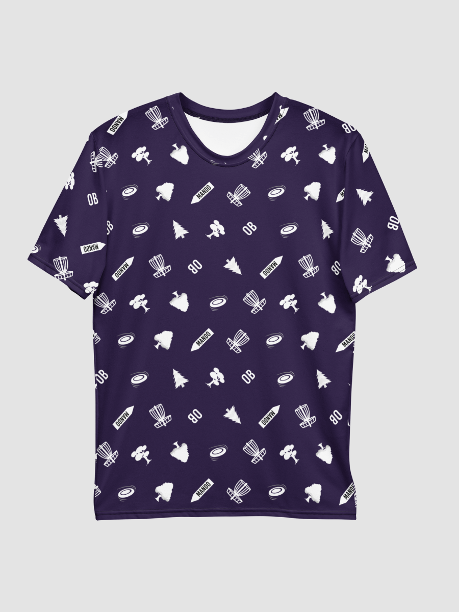 All-Over Print disc-golf Crew Neck T-Shirt - Blue product image (4)