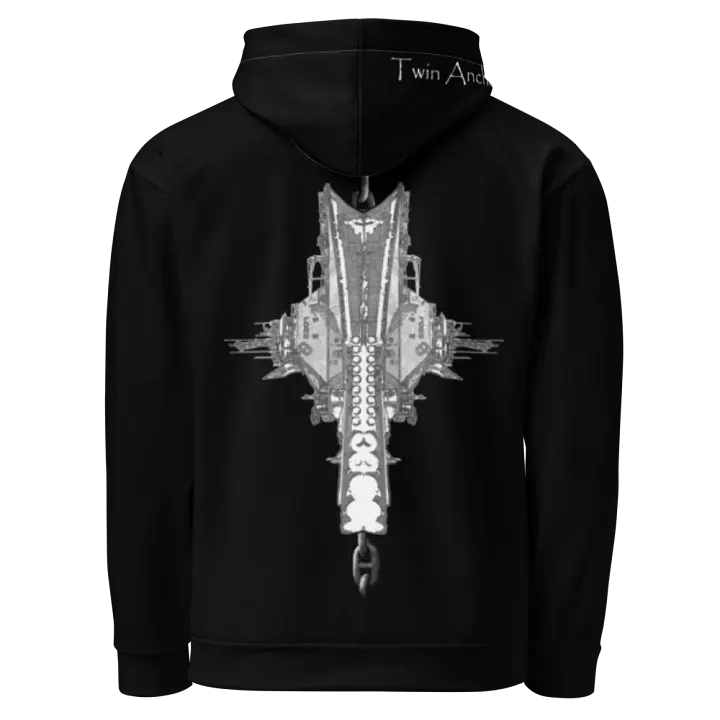 Black Foss double tug Sketch Hoodie product image (1)