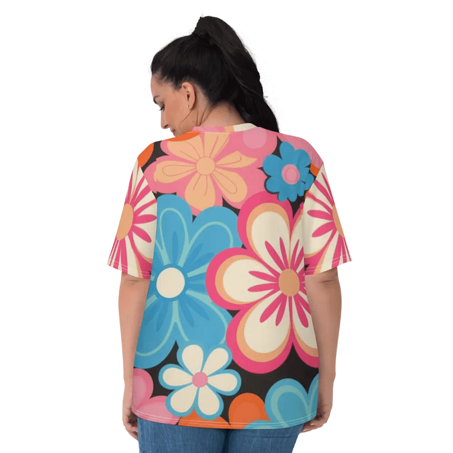 Retro Floral Fantasy All-Over Print Tee product image (4)